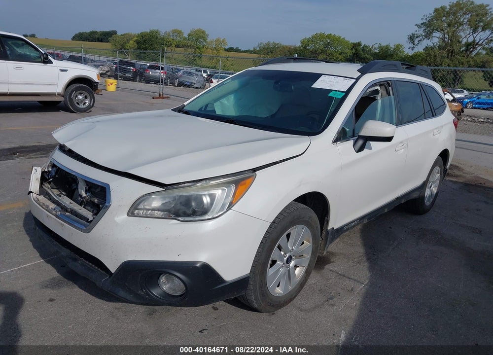 2016 SUBARU OUTBACK 2.5I PREMIUM VIN: 4S4BSBCC6G3322554