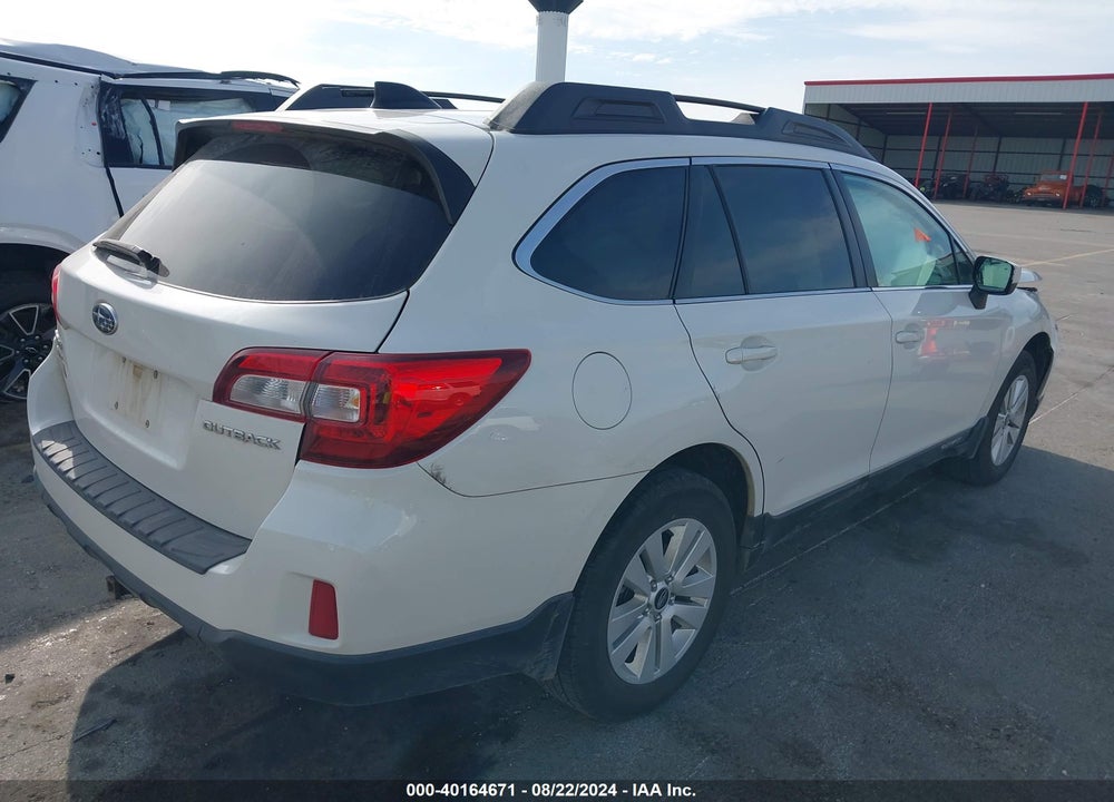 2016 SUBARU OUTBACK 2.5I PREMIUM VIN: 4S4BSBCC6G3322554