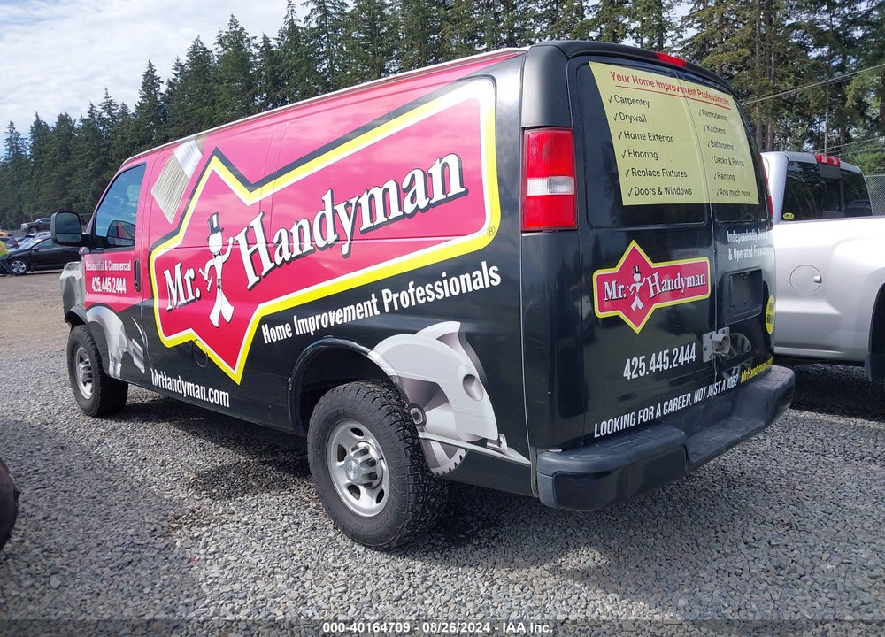 2016 CHEVROLET EXPRESS 2500 WORK VAN VIN: 1GCWGAFF2G1161705