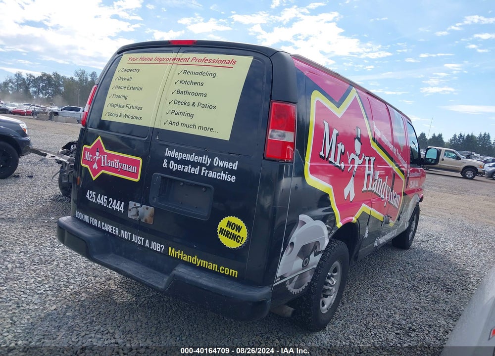 2016 CHEVROLET EXPRESS 2500 WORK VAN VIN: 1GCWGAFF2G1161705