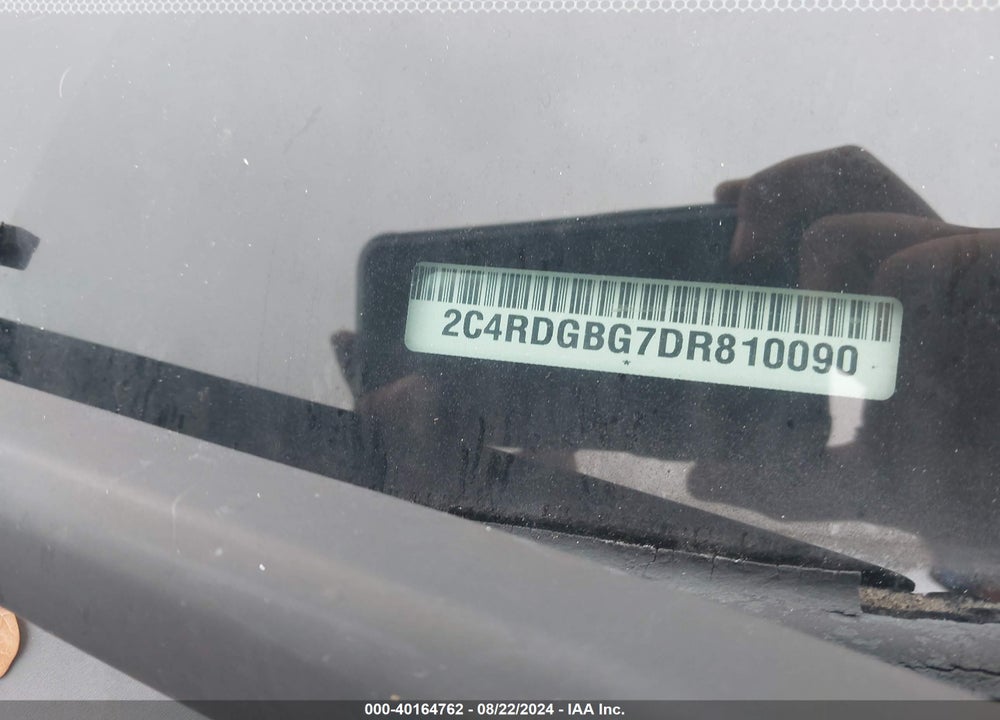 2013 DODGE GRAND CARAVAN SE VIN: 2C4RDGBG7DR810090