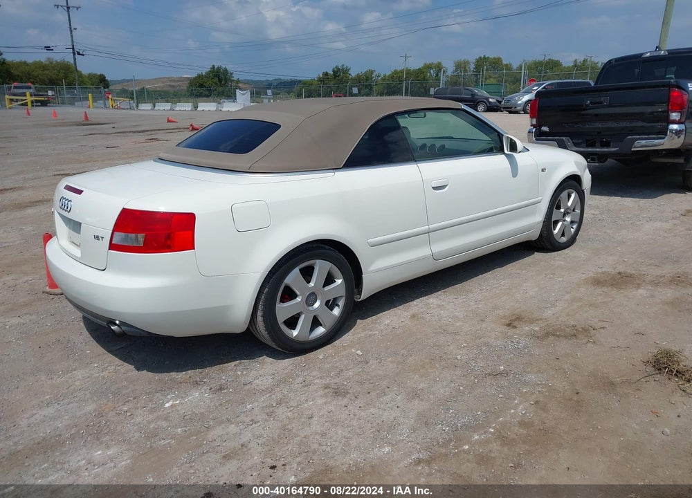 2004 AUDI A4 1.8T VIN: WAUAC48H64K010133