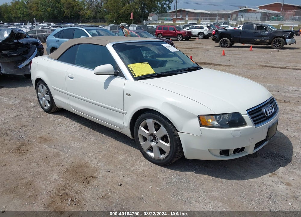 2004 AUDI A4 1.8T VIN: WAUAC48H64K010133