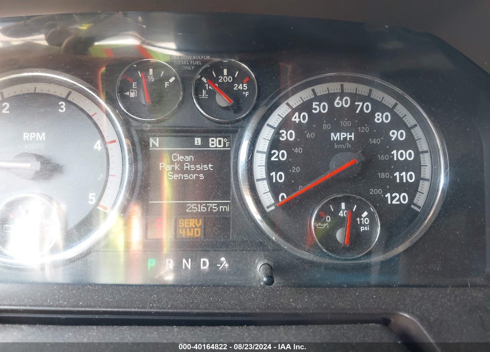 2010 DODGE RAM 2500 LARAMIE VIN: 3D7UT2HL6AG187119