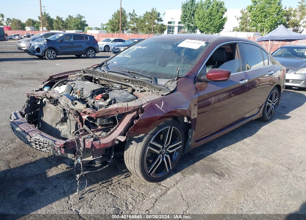 2017 HONDA ACCORD SPORT SE VIN: 1HGCR2F11HA228336
