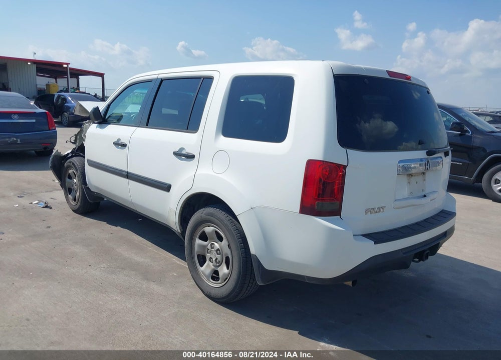 2013 HONDA PILOT LX VIN: 5FNYF3H29DB030193