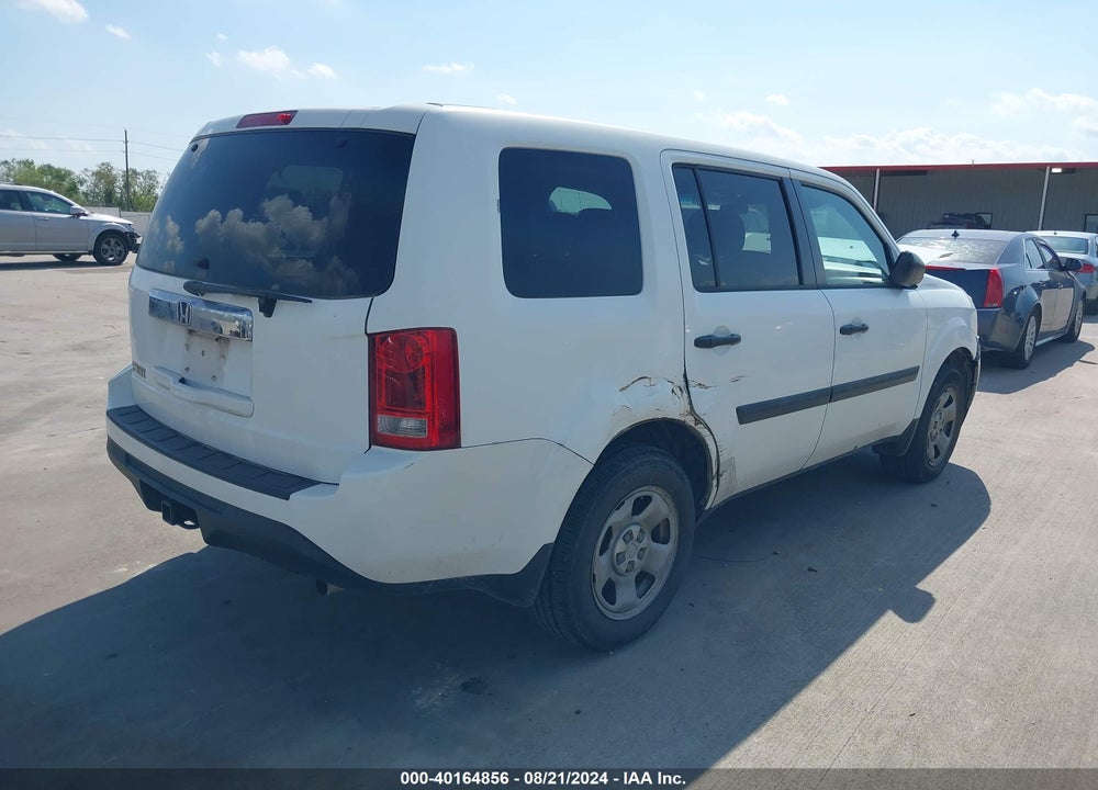 2013 HONDA PILOT LX VIN: 5FNYF3H29DB030193