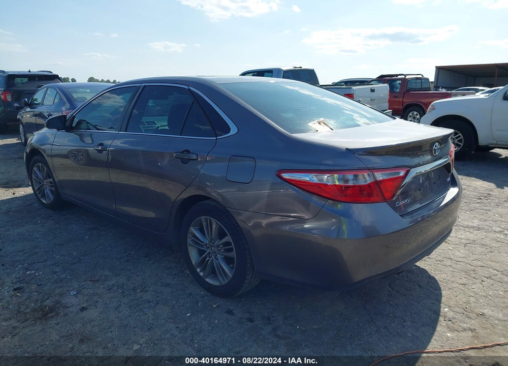 2015 TOYOTA CAMRY SE VIN: 4T1BF1FK3FU919249