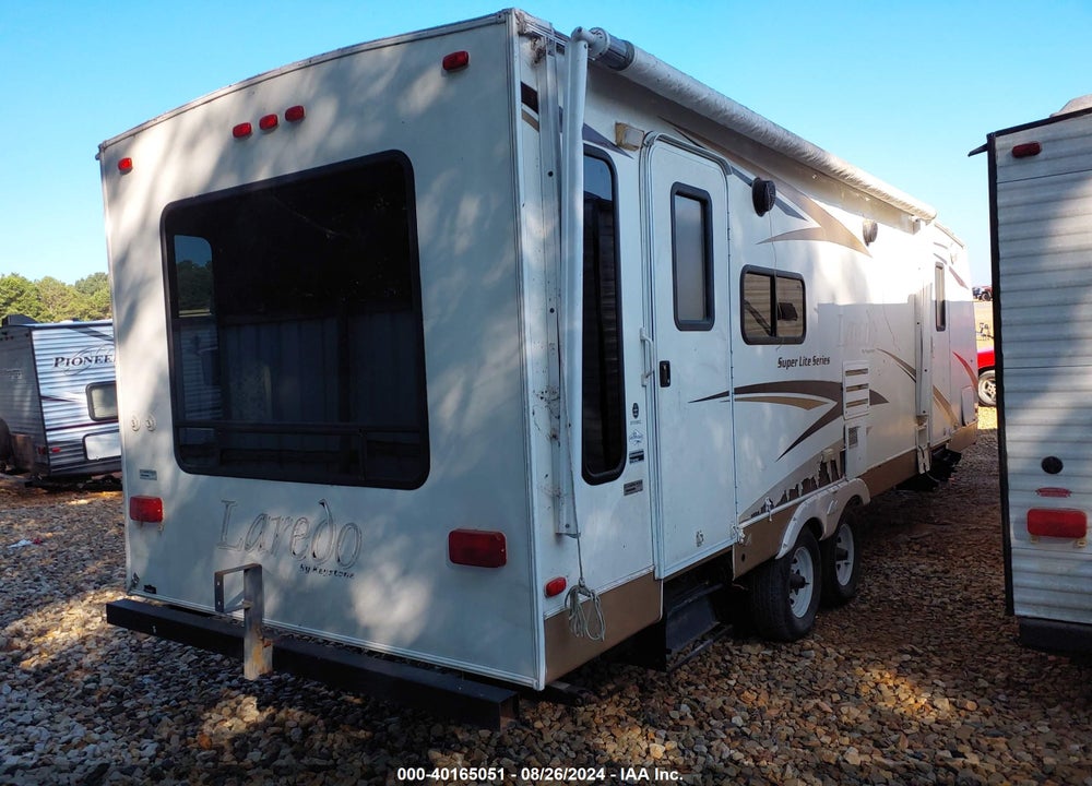 2008 KEYSTONE RV LAREDO TRAVEL TRAILER VIN: 4YDT272218L602475