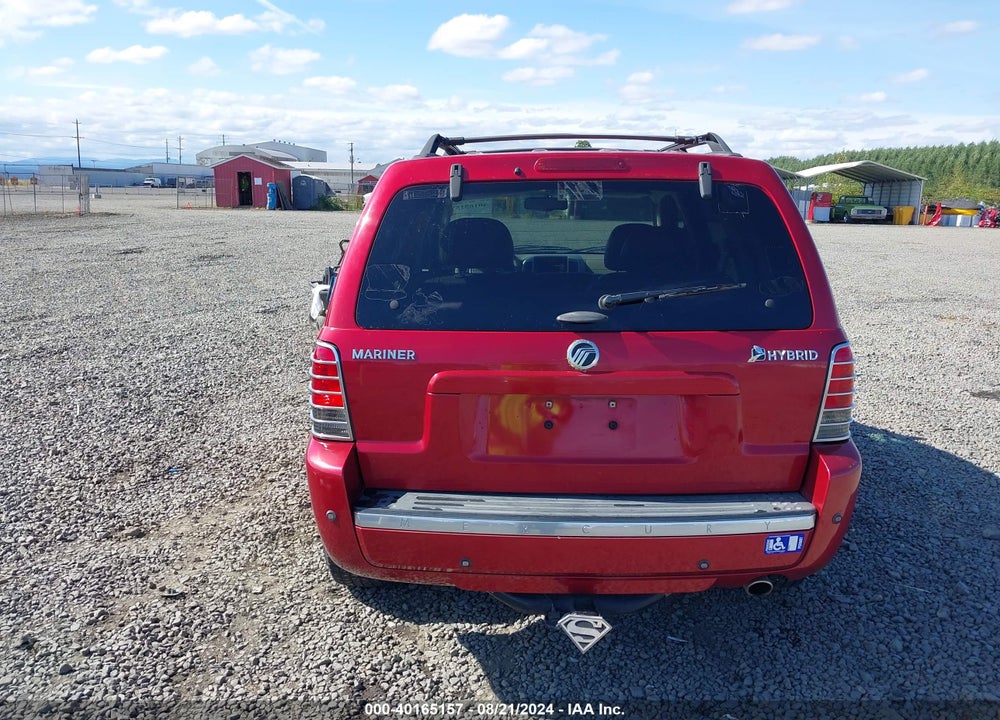 2006 MERCURY MARINER HYBRID VIN: 4M2CU98H76KJ09031