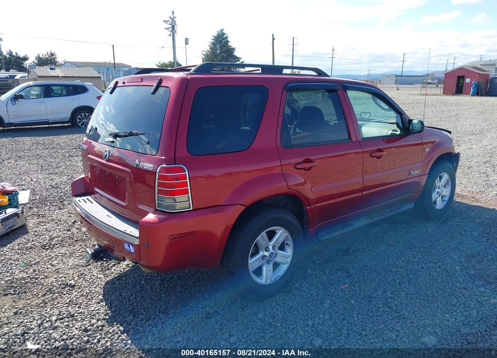 2006 MERCURY MARINER HYBRID VIN: 4M2CU98H76KJ09031