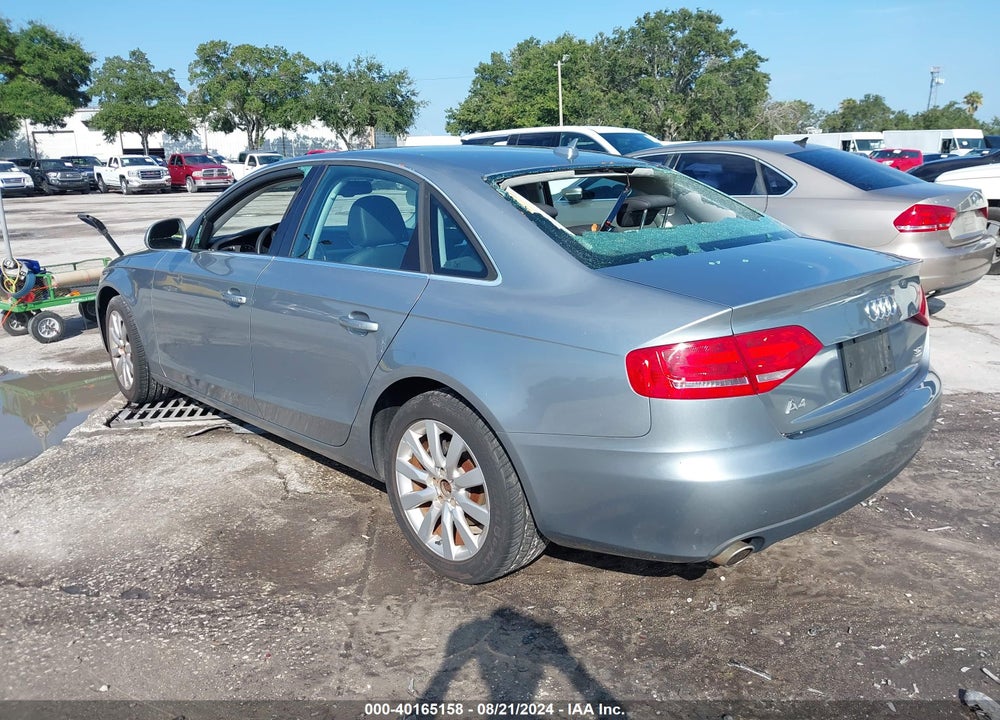 2009 AUDI A4 3.2 PREMIUM PLUS VIN: WAULK78K39N047512