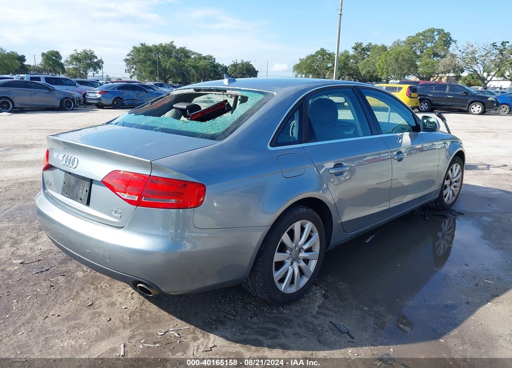 2009 AUDI A4 3.2 PREMIUM PLUS VIN: WAULK78K39N047512