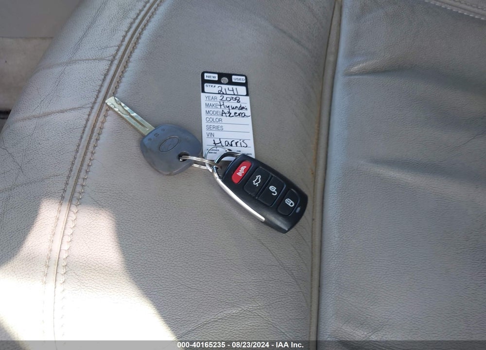 2008 HYUNDAI AZERA LIMITED VIN: KMHFC46F78A265391