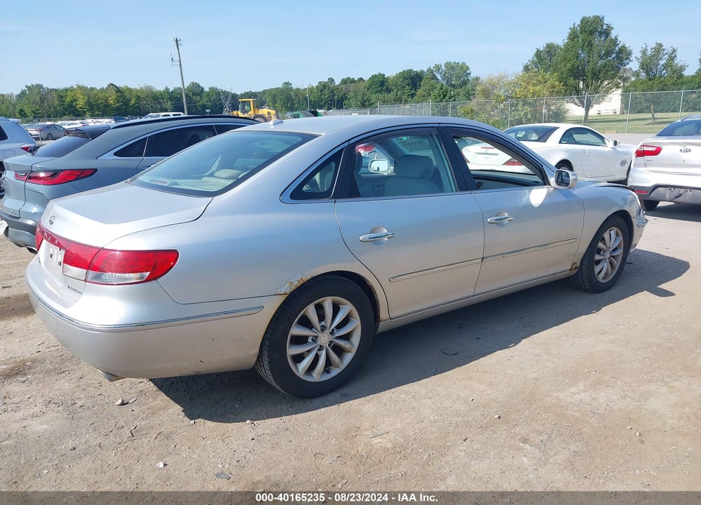 2008 HYUNDAI AZERA LIMITED VIN: KMHFC46F78A265391