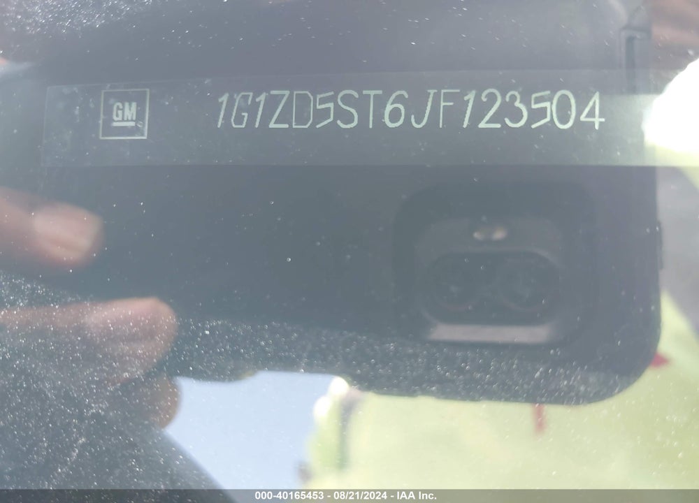 2018 CHEVROLET MALIBU LT VIN: 1G1ZD5ST6JF123504