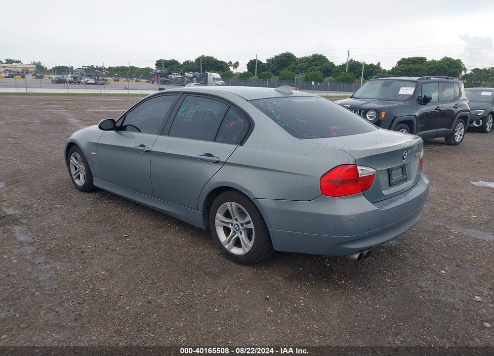 2008 BMW 328I VIN: WBAVA37568NL54574