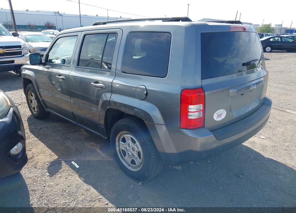 2012 JEEP PATRIOT SPORT VIN: 1C4NJPBAXCD594367