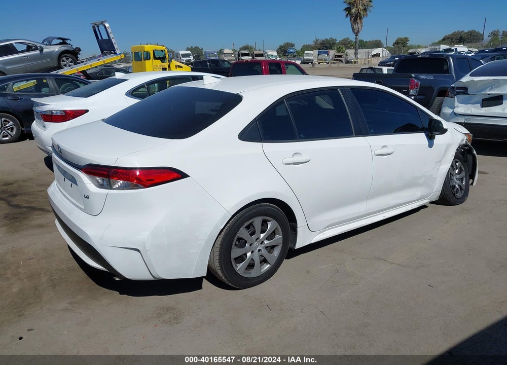 2020 TOYOTA COROLLA LE VIN: 5YFEPRAE8LP106285