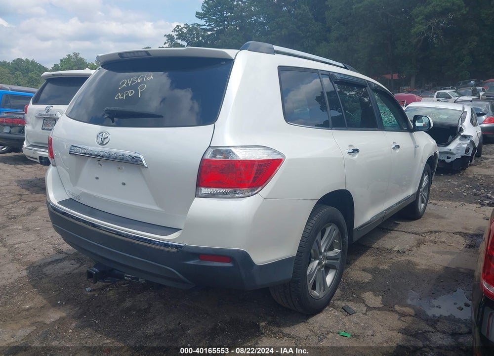 2012 TOYOTA HIGHLANDER LIMITED V6 VIN: 5TDYK3EH2CS052177