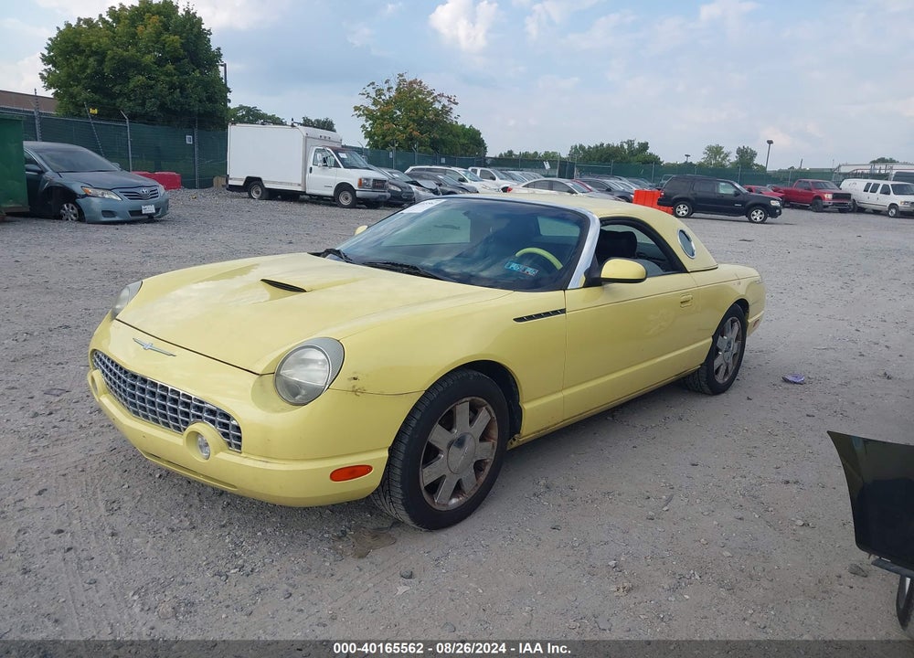 2002 FORD THUNDERBIRD VIN: 1FAHP60A52Y114693