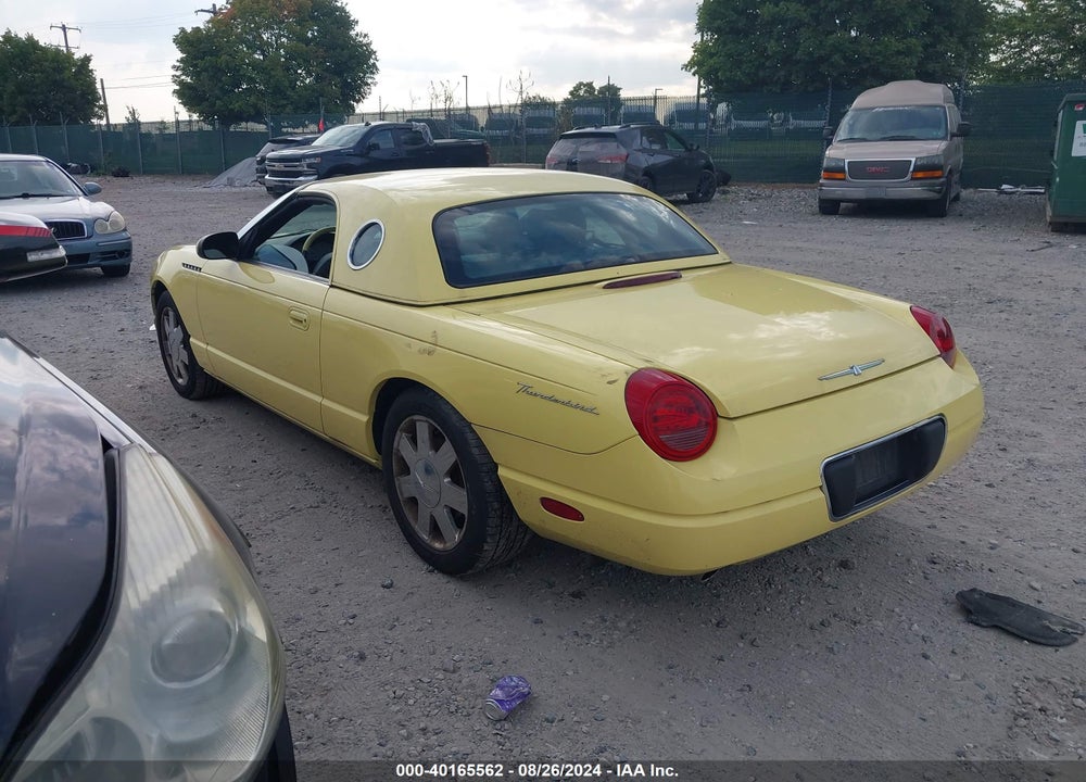 2002 FORD THUNDERBIRD VIN: 1FAHP60A52Y114693