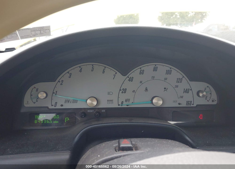 2002 FORD THUNDERBIRD VIN: 1FAHP60A52Y114693