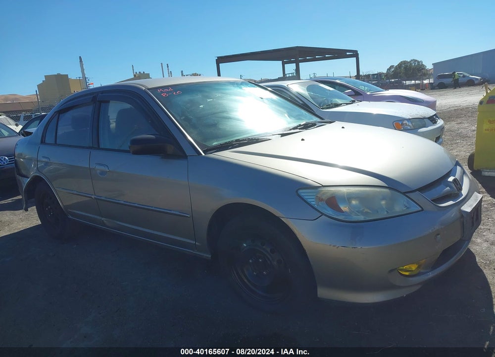 2004 HONDA CIVIC LX VIN: 2HGES16584H620882