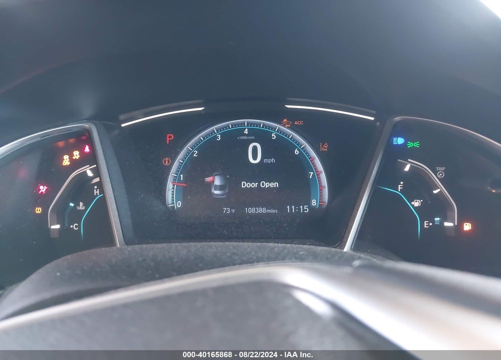 2019 HONDA CIVIC EX VIN: 19XFC1F34KE215531