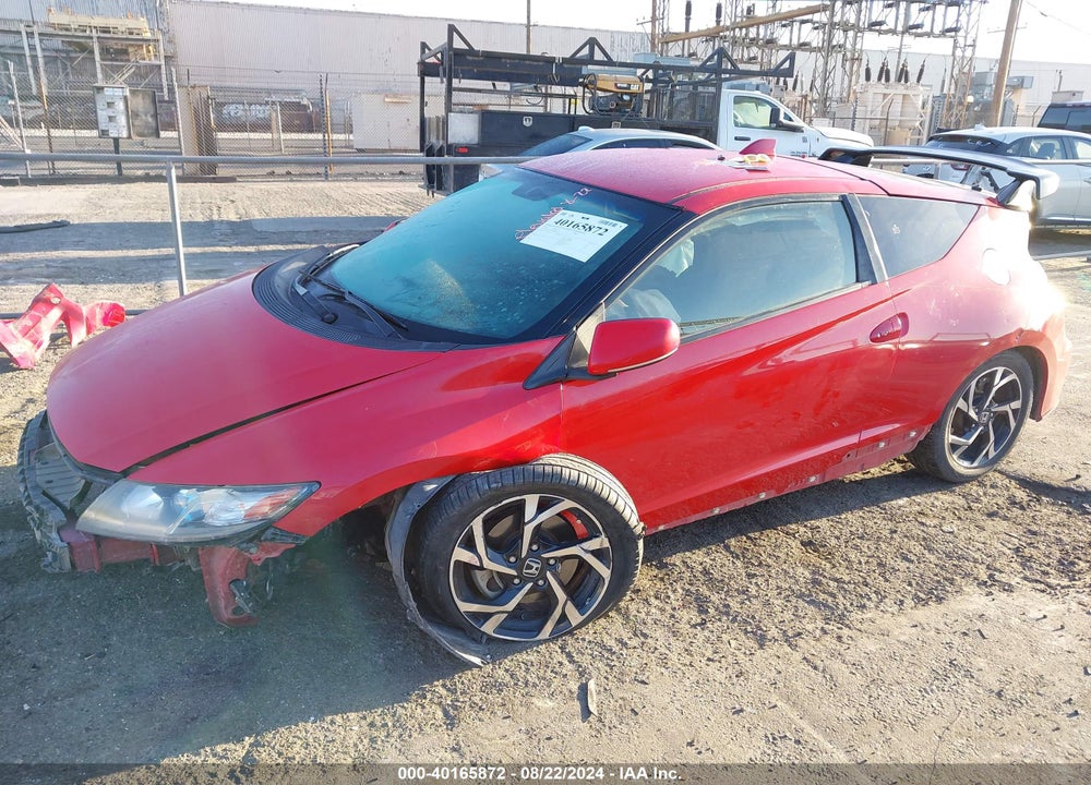 2016 HONDA CR-Z LX VIN: JHMZF1D40GS000344