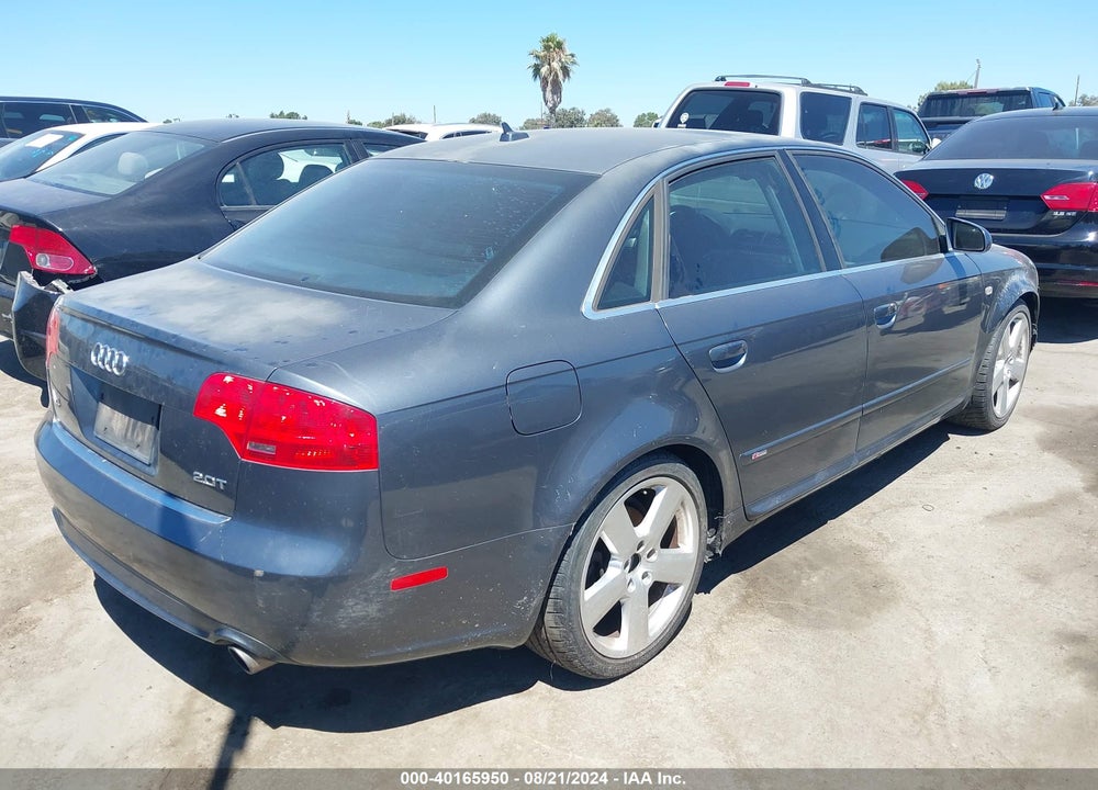 2007 AUDI A4 2.0T VIN: WAUBF78E67A101674