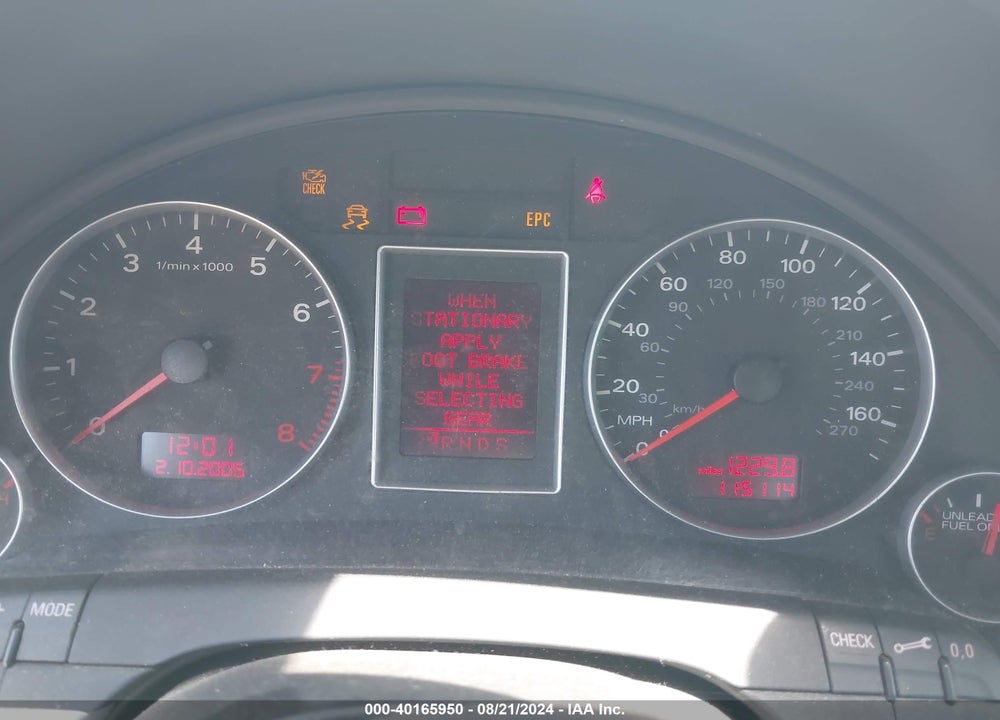 2007 AUDI A4 2.0T VIN: WAUBF78E67A101674