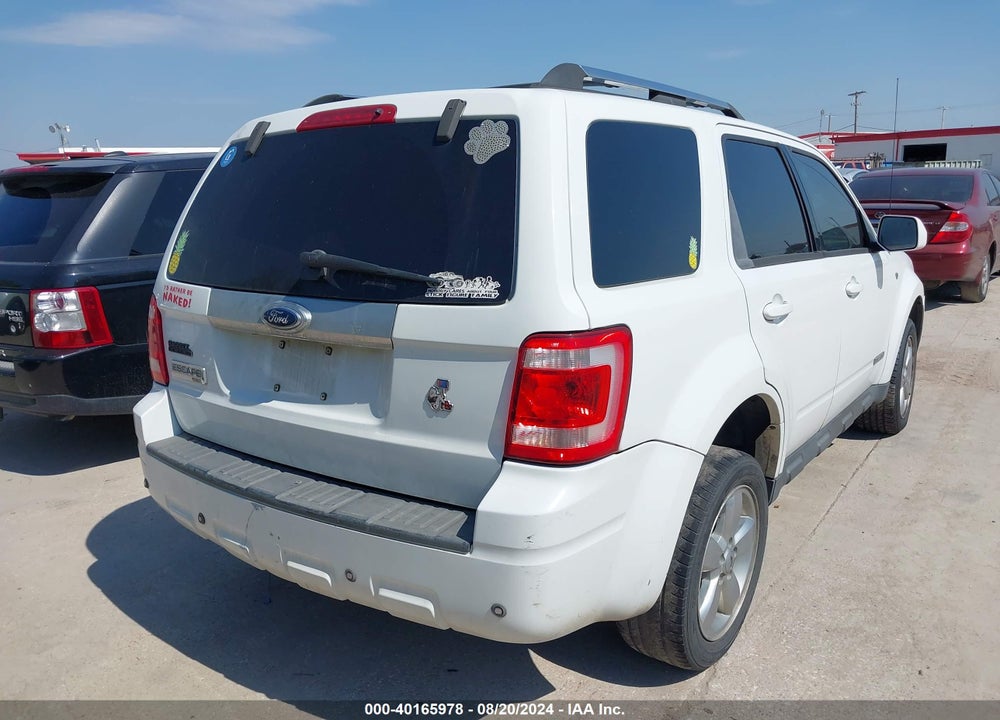 2008 FORD ESCAPE LIMITED VIN: 1FMCU04198KD22751