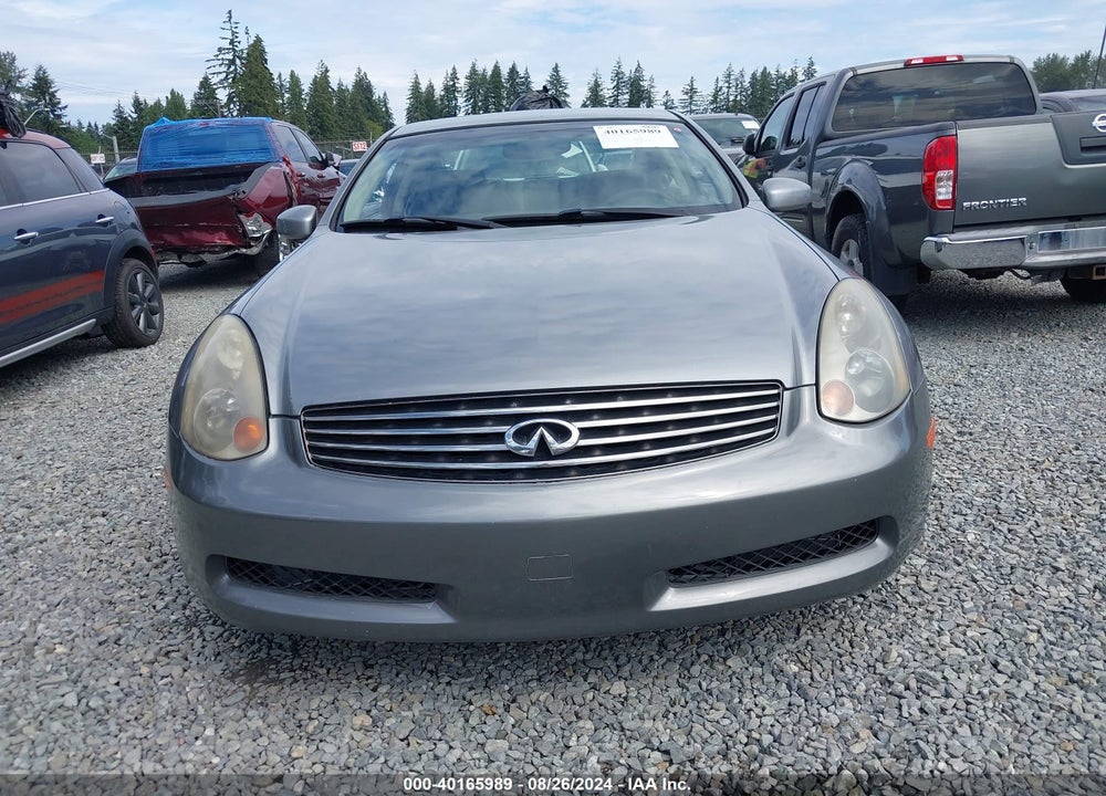 2003 INFINITI G35 BASE W/6 SPEED MANUAL VIN: JNKCV54E93M226020