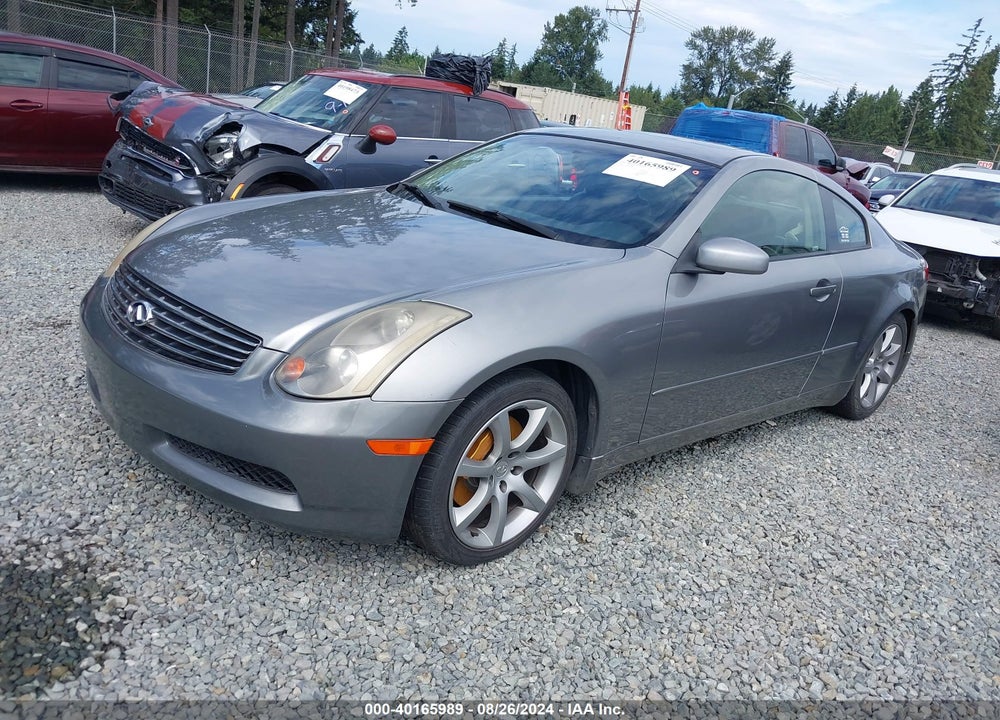 2003 INFINITI G35 BASE W/6 SPEED MANUAL VIN: JNKCV54E93M226020