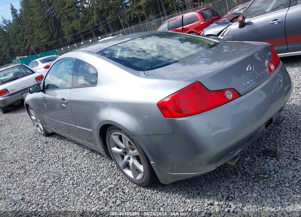 2003 INFINITI G35 BASE W/6 SPEED MANUAL VIN: JNKCV54E93M226020