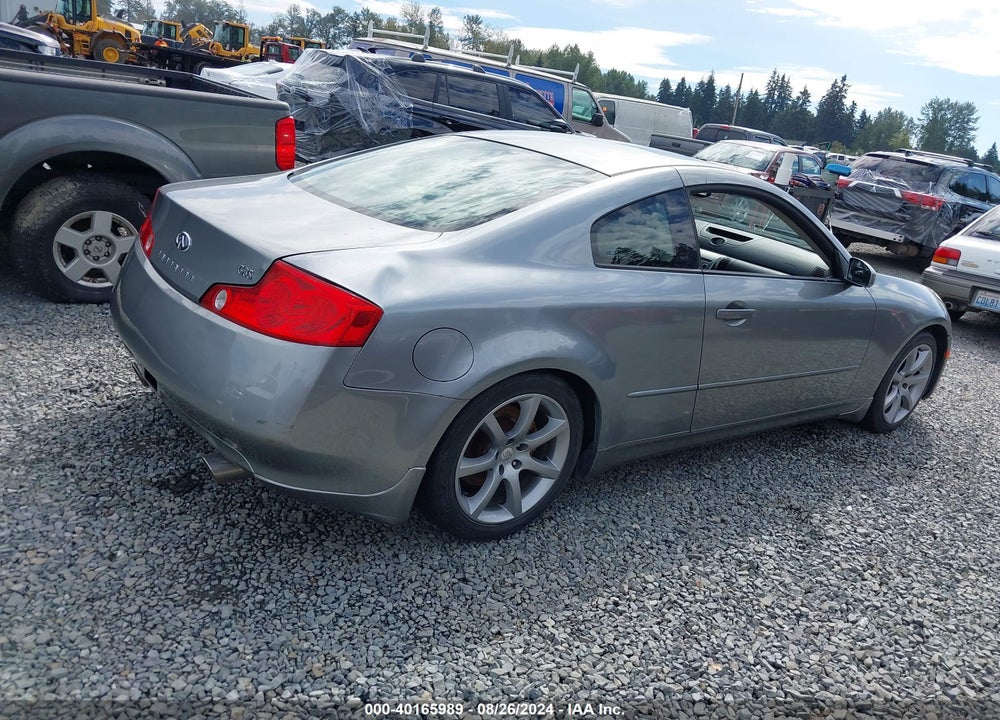 2003 INFINITI G35 BASE W/6 SPEED MANUAL VIN: JNKCV54E93M226020