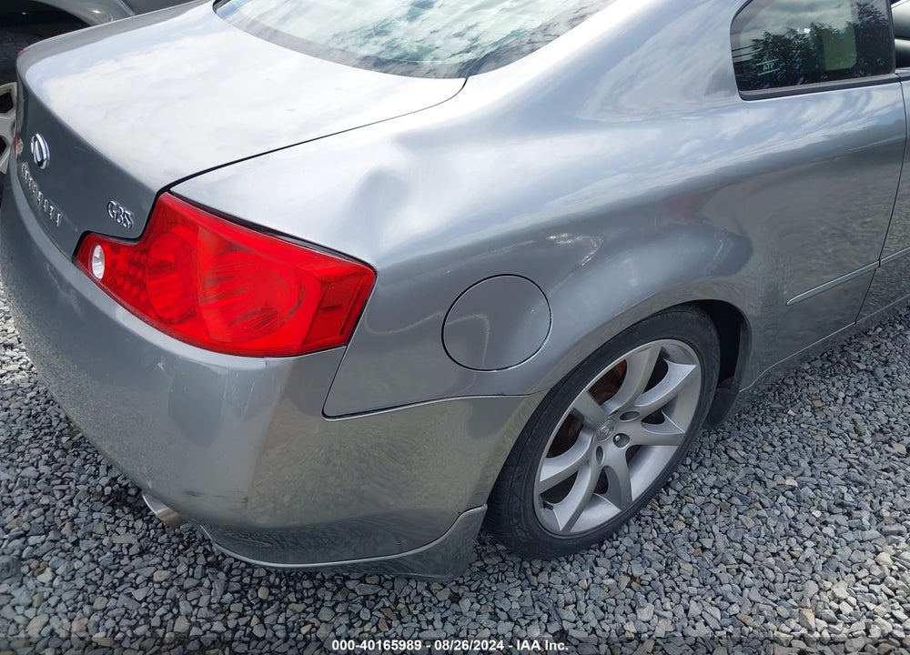 2003 INFINITI G35 BASE W/6 SPEED MANUAL VIN: JNKCV54E93M226020