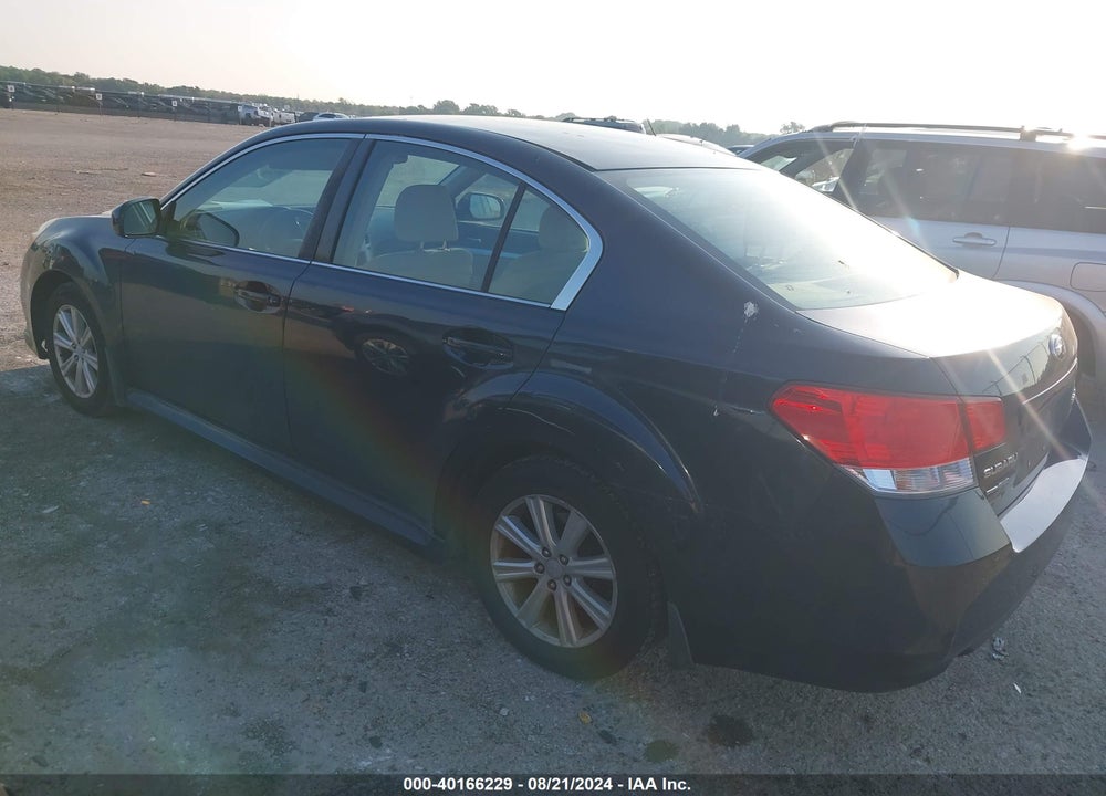 2012 SUBARU LEGACY 2.5I VIN: 4S3BMBA69C3022836