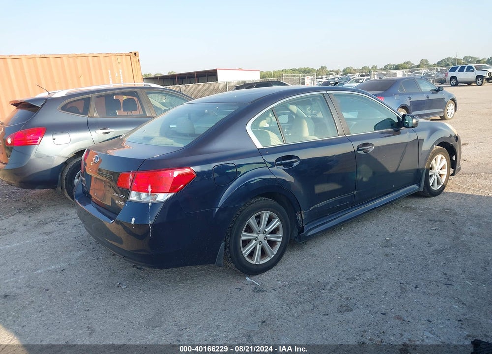 2012 SUBARU LEGACY 2.5I VIN: 4S3BMBA69C3022836