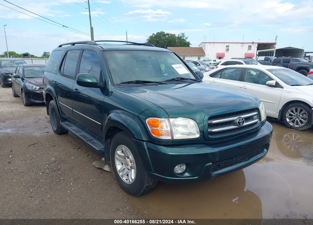 2002 TOYOTA SEQUOIA LIMITED V8 VIN: 5TDZT38A92S110512