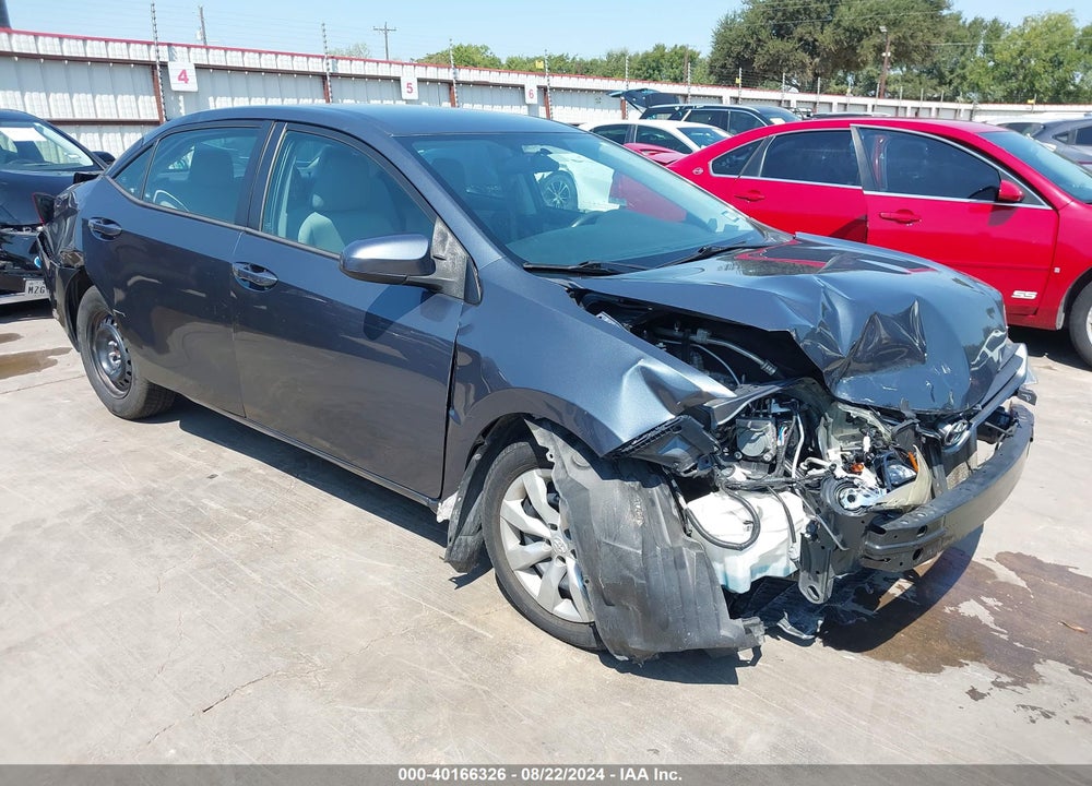 2015 TOYOTA COROLLA LE VIN: 2T1BURHEXFC400390