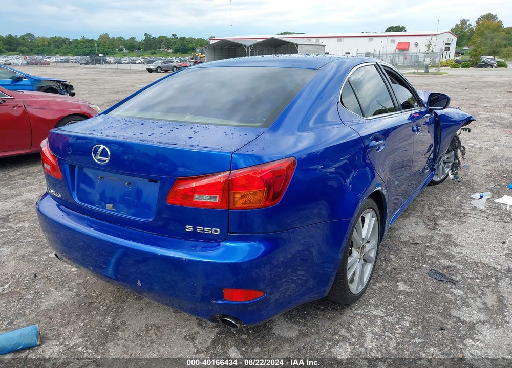 2006 LEXUS IS 250 VIN: JTHBK262265019652
