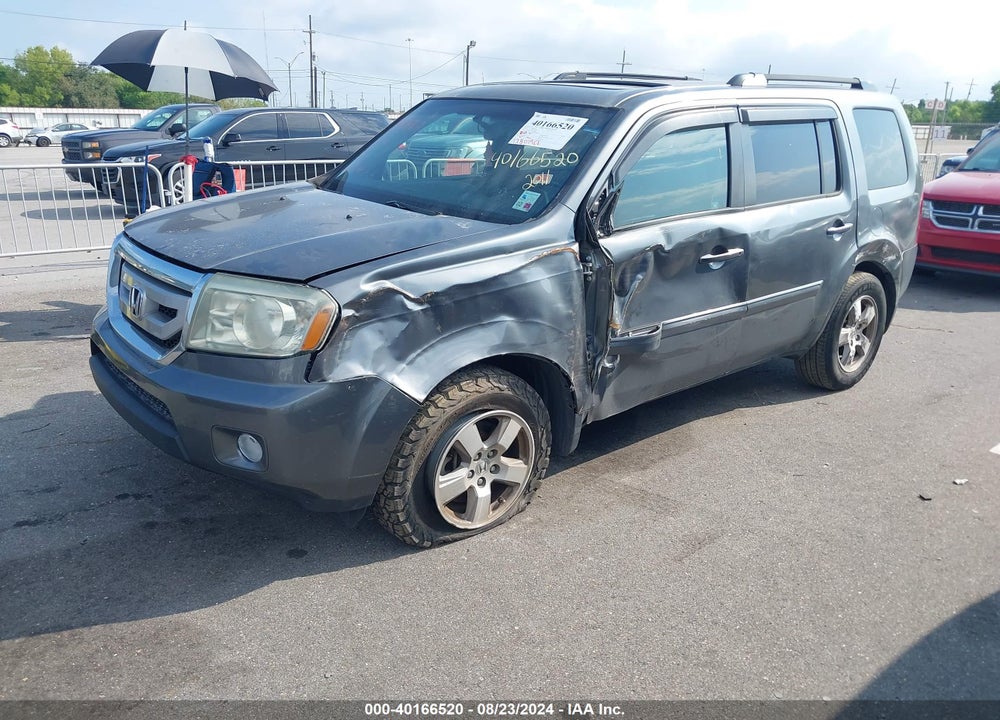 2011 HONDA PILOT EX-L VIN: 5FNYF3H58BB029348