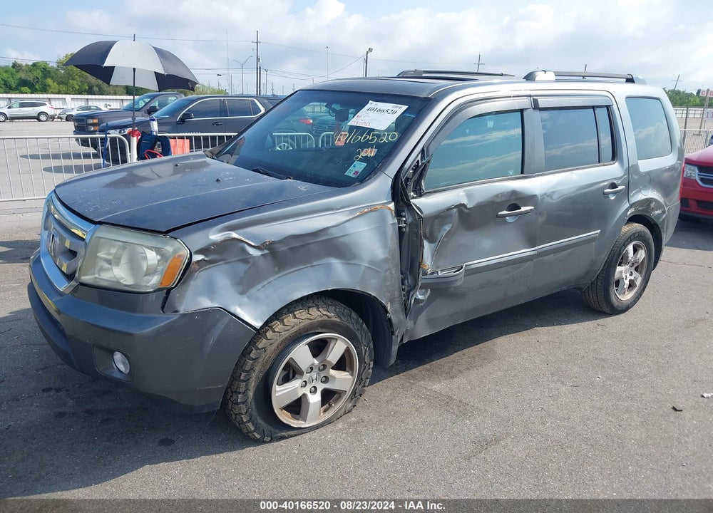 2011 HONDA PILOT EX-L VIN: 5FNYF3H58BB029348