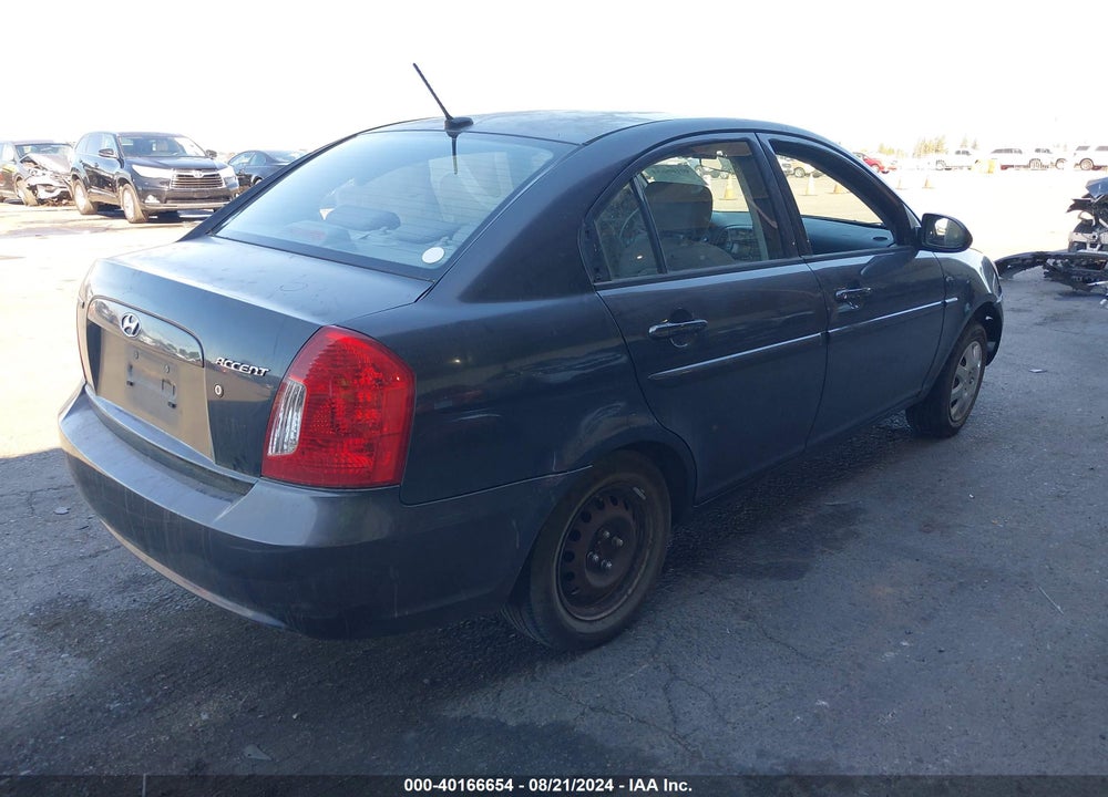 2009 HYUNDAI ACCENT GLS VIN: KMHCN46C59U338616