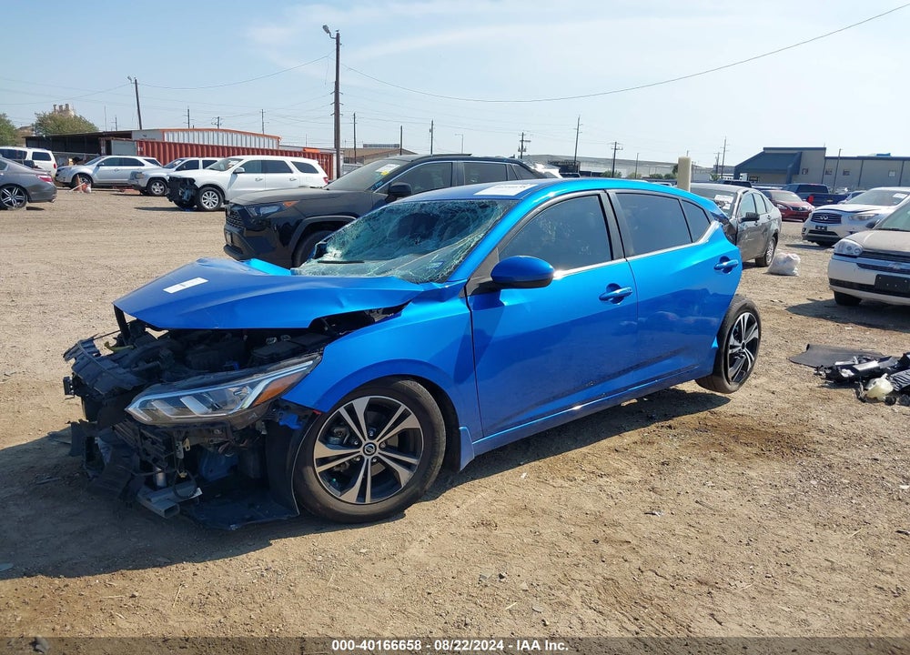 2022 NISSAN SENTRA SV XTRONIC CVT VIN: 3N1AB8CV9NY250048