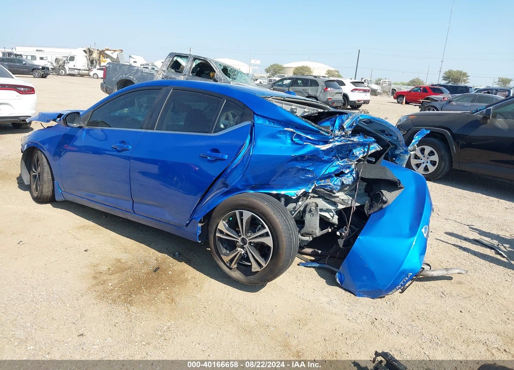 2022 NISSAN SENTRA SV XTRONIC CVT VIN: 3N1AB8CV9NY250048