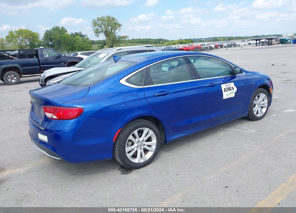 2016 CHRYSLER 200 LIMITED PLATINUM VIN: 1C3CCCAB0GN186954