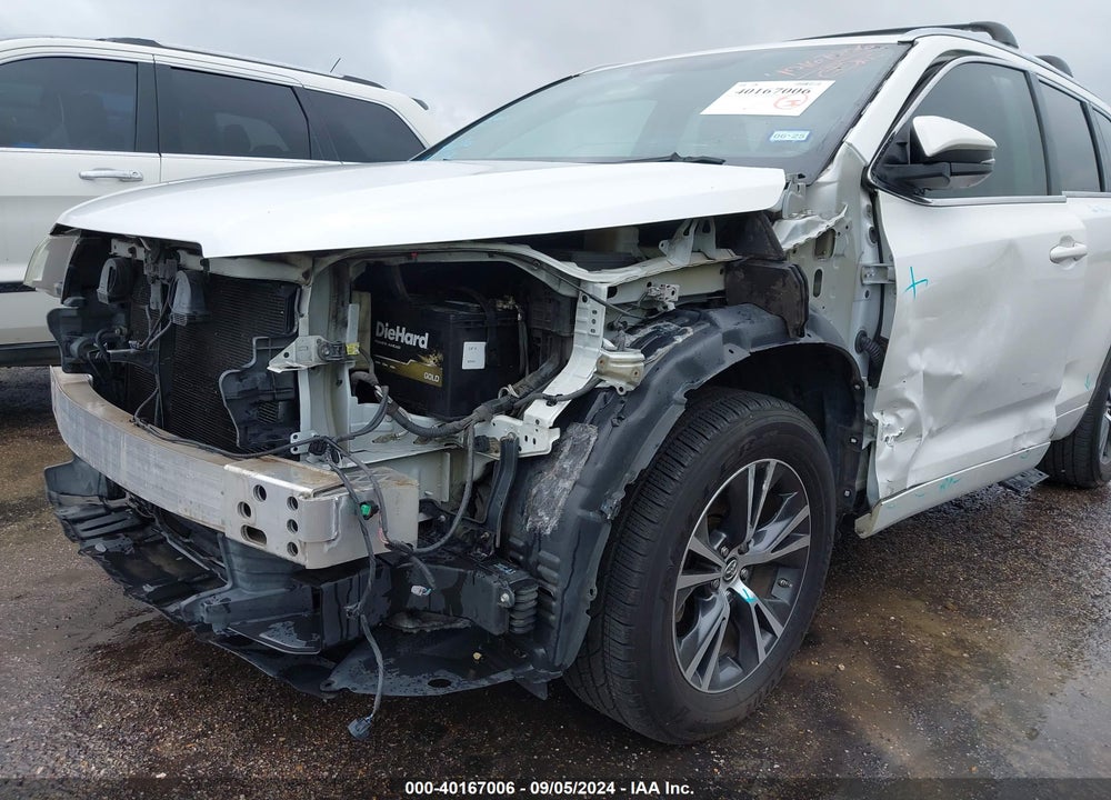 2016 TOYOTA HIGHLANDER XLE V6 VIN: 5TDKKRFHXGS159426